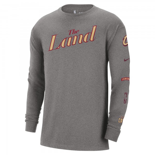 Футболка с длинным рукавом Cleveland Cavaliers Nike 2023/24 City Edition Max90 Expressive - Charcoal