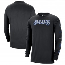 Футболка с длинным рукавом Dallas Mavericks Nike 2023/24 City Edition Max90 Expressive - Black