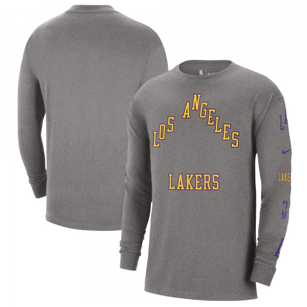 Футболка с длинным рукавом Los Angeles Lakers Nike 2023/24 City Edition Max90 Expressive - Charcoal