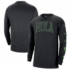 Футболка с длинным рукавом New Orleans Pelicans Nike 2023/24 City Edition Max90 Expressive - Black