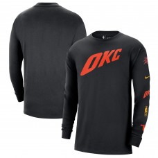 Футболка с длинным рукавом Oklahoma City Thunder Nike 2023/24 City Edition Max90 Expressive - Black