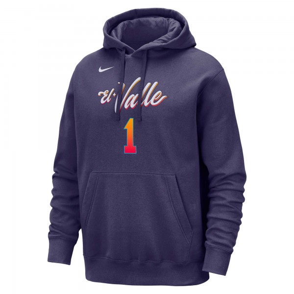 Именная толстовка Devin Booker Phoenix Suns Nike 2023/24 City Edition - Purple