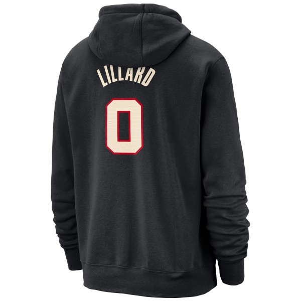 Именная толстовка Damian Lillard Portland Trail Blazers Nike 2023/24 City Edition - Black
