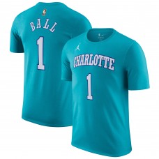 Именная футболка LaMelo Ball Charlotte Hornets Jordan Brand 2023/24 Classic Edition - Teal