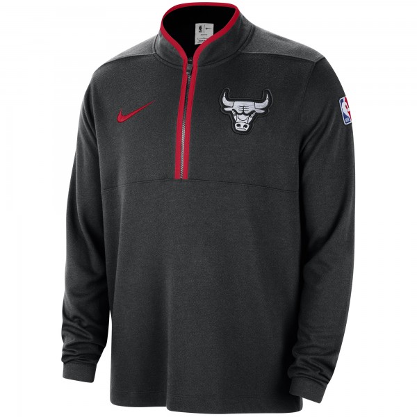Кофта на короткой молнии Chicago Bulls Nike 2023/24 City Edition Authentic Coaches - Black