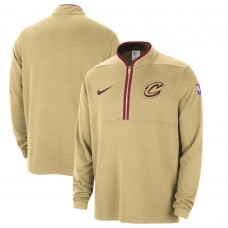 Кофта на короткой молнии Cleveland Cavaliers Nike 2023/24 City Edition Authentic Coaches - Gold