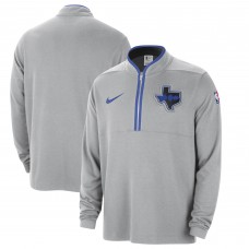 Кофта на короткой молнии Dallas Mavericks Nike 2023/24 City Edition Authentic Coaches - Silver