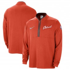 Кофта на короткой молнии Detroit Pistons Nike 2023/24 City Edition Authentic Coaches - Orange