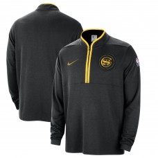Кофта на короткой молнии Golden State Warriors Nike 2023/24 City Edition Authentic Coaches - Black