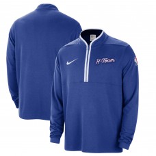 Кофта на короткой молнии Houston Rockets Nike 2023/24 City Edition Authentic Coaches - Blue