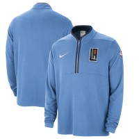 Кофта на короткой молнии LA Clippers Nike 2023/24 City Edition Authentic Coaches - Blue