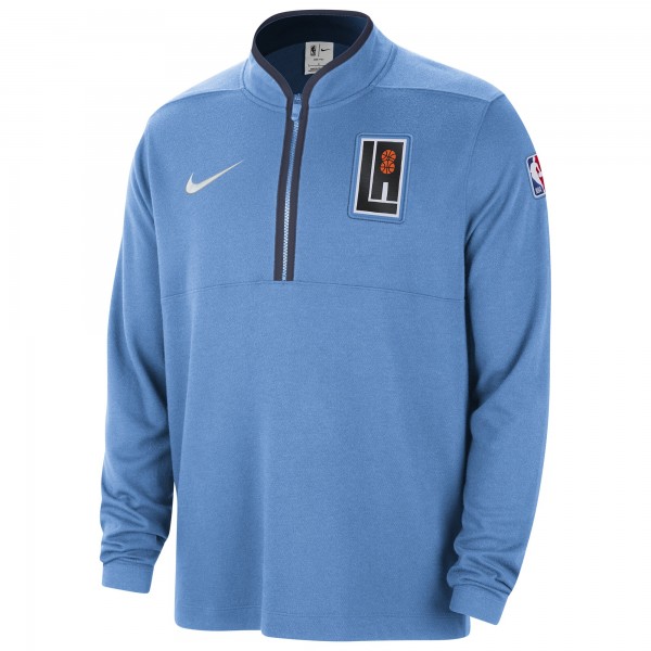 Кофта на короткой молнии LA Clippers Nike 2023/24 City Edition Authentic Coaches - Blue