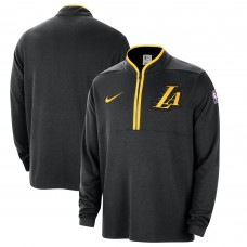 Кофта на короткой молнии Los Angeles Lakers Nike 2023/24 City Edition Authentic Coaches - Black