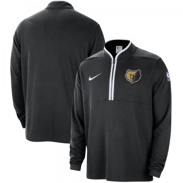 Кофта на короткой молнии Memphis Grizzlies Nike 2023/24 City Edition Authentic Coaches - Black