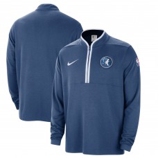 Кофта на короткой молнии Minnesota Timberwolves Nike 2023/24 City Edition Authentic Coaches - Blue
