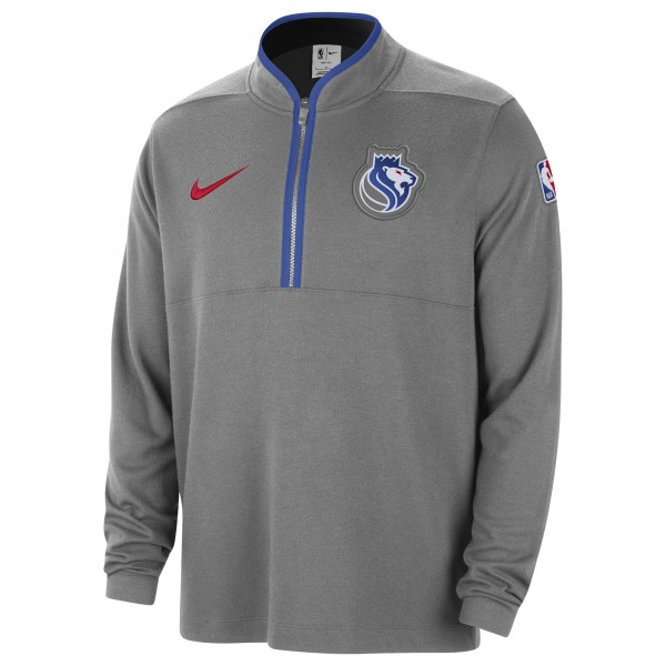 Кофта на короткой молнии Sacramento Kings Nike 2023/24 City Edition Authentic Coaches - Charcoal