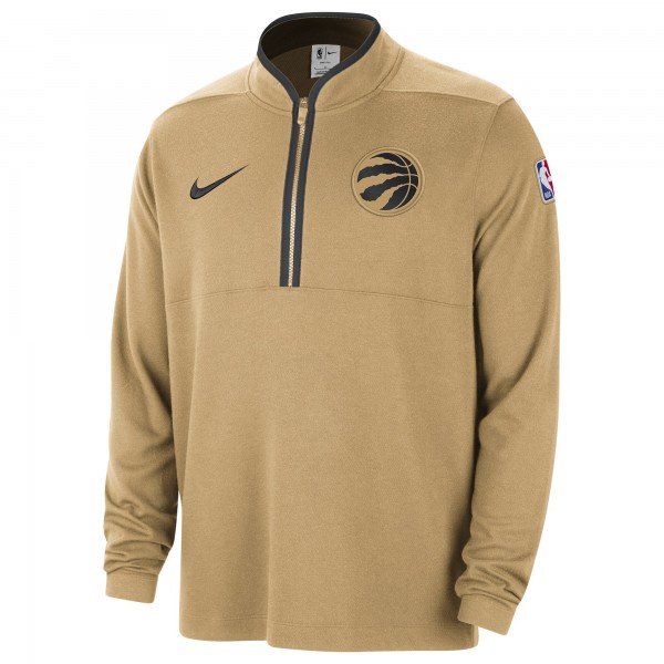 Кофта на короткой молнии Toronto Raptors Nike 2023/24 City Edition Authentic Coaches - Gold