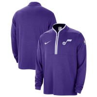 Кофта на короткой молнии Utah Jazz Nike 2023/24 City Edition Authentic Coaches - Purple