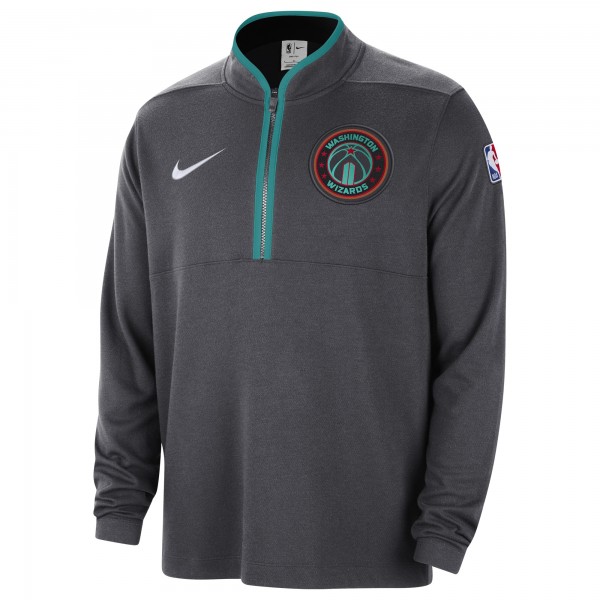 Кофта на короткой молнии Washington Wizards Nike 2023/24 City Edition Authentic Coaches - Anthracite