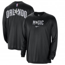 Футболка с длинным рукавом Orlando Magic Nike 2023/24 City Edition Authentic Pregame Performance - Black