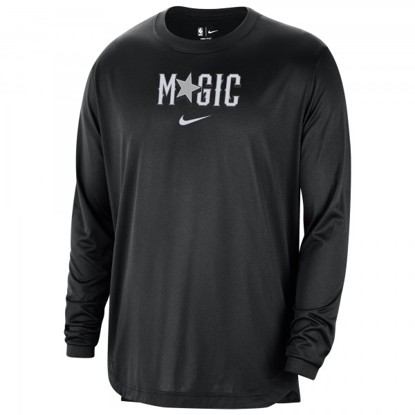 Футболка с длинным рукавом Orlando Magic Nike 2023/24 City Edition Authentic Pregame Performance - Black