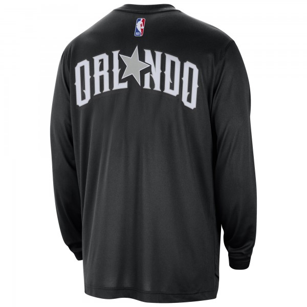 Футболка с длинным рукавом Orlando Magic Nike 2023/24 City Edition Authentic Pregame Performance - Black