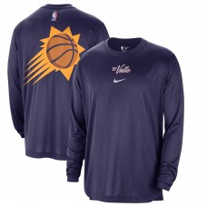 Футболка с длинным рукавом Phoenix Suns Nike 2023/24 City Edition Authentic Pregame Performance - Purple