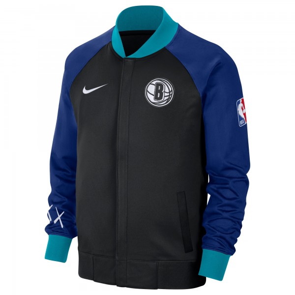 Кофта на молнии Brooklyn Nets Nike 2023/24 City Edition Authentic Showtime Performance Raglan - Black