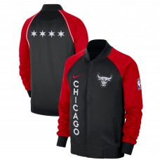 Куртка на молнии Chicago Bulls Nike 2023/24 City Edition Authentic Showtime Performance Raglan - Black/Red