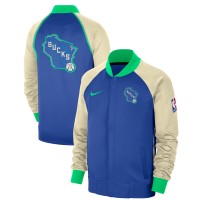 Куртка на молнии Milwaukee Bucks Nike 2023/24 City Edition Authentic Showtime Performance Raglan - Royal