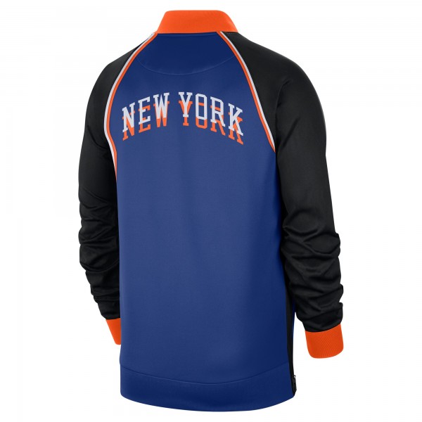 Кофта на молнии New York Knicks Nike 2023/24 City Edition Authentic Showtime Performance Raglan - Blue