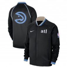 Кофта на молнии Atlanta Hawks Nike 2023/24 City Edition Authentic Showtime Performance Raglan - Black