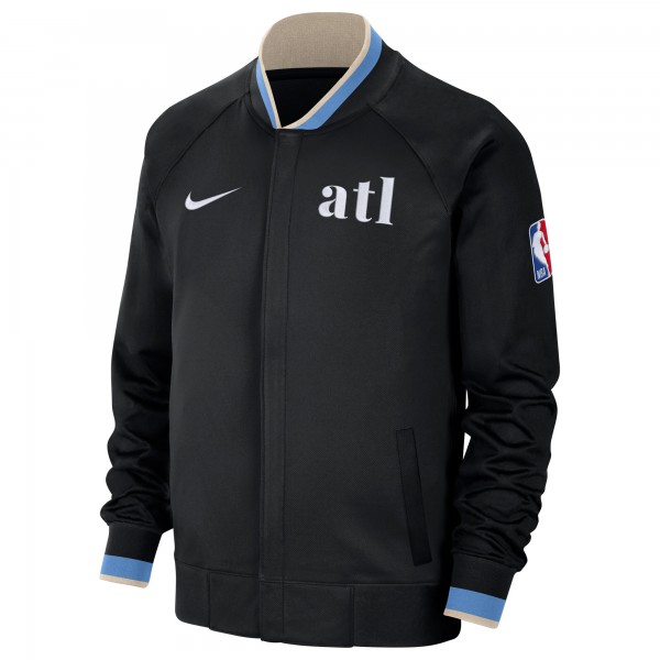 Кофта на молнии Atlanta Hawks Nike 2023/24 City Edition Authentic Showtime Performance Raglan - Black