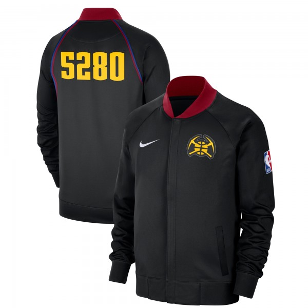 Куртка на молнии Denver Nuggets Nike 2023/24 City Edition Authentic Showtime Performance Raglan - Black