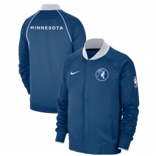 Куртка на молнии Minnesota Timberwolves Nike 2023/24 City Edition Authentic Showtime Performance Raglan - Blue