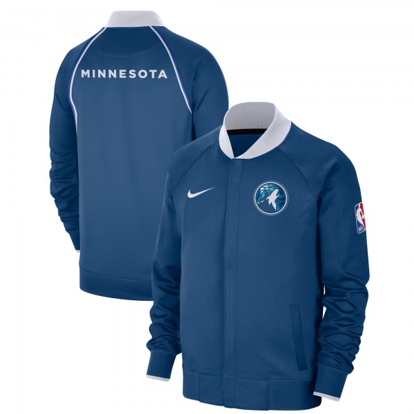 Куртка на молнии Minnesota Timberwolves Nike 2023/24 City Edition Authentic Showtime Performance Raglan - Blue