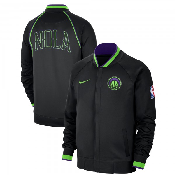 Куртка на молнии New Orleans Pelicans Nike 2023/24 City Edition Authentic Showtime Performance Raglan - Black