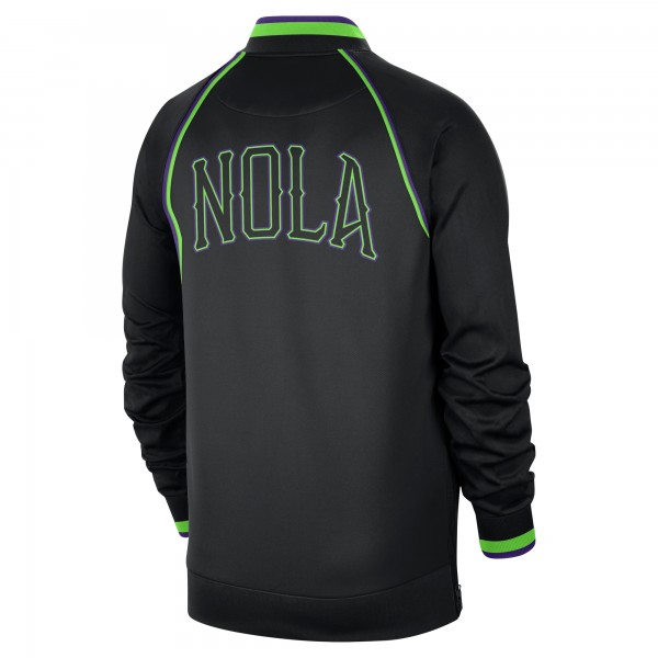 Куртка на молнии New Orleans Pelicans Nike 2023/24 City Edition Authentic Showtime Performance Raglan - Black