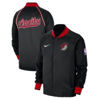 Кофта на молнии Portland Trail Blazers Nike 2023/24 City Edition Authentic Showtime Performance Raglan - Black