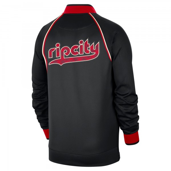 Кофта на молнии Portland Trail Blazers Nike 2023/24 City Edition Authentic Showtime Performance Raglan - Black