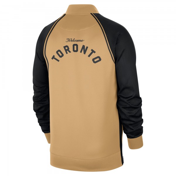 Куртка на молнии Toronto Raptors Nike 2023/24 City Edition Authentic Showtime Performance Raglan - Gold