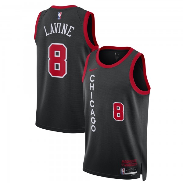 Игровая джерси Zach LaVine Chicago Bulls Nike Unisex 2023/24 Swingman - Black - City Edition