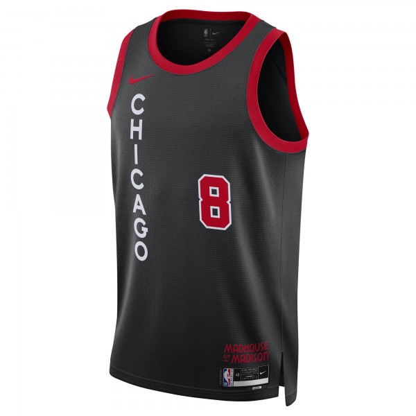 Игровая джерси Zach LaVine Chicago Bulls Nike Unisex 2023/24 Swingman - Black - City Edition