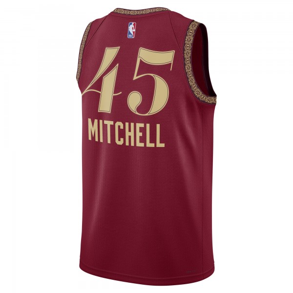 Игровая форма  Donovan Mitchell Cleveland Cavaliers Nike Unisex 2023/24 Swingman - Wine - City Edition