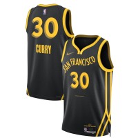 Игровая форма  Stephen Curry Golden State Warriors Nike Unisex 2023/24 Swingman - Black - City Edition
