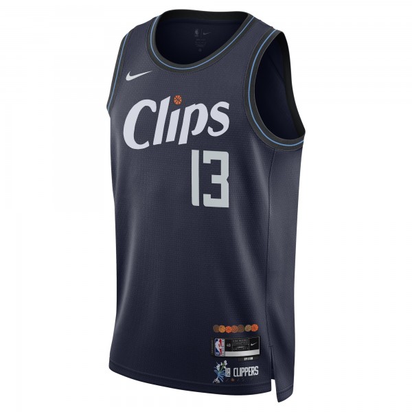 Игровая форма  Paul George LA Clippers Nike Unisex 2023/24 Swingman - Navy - City Edition