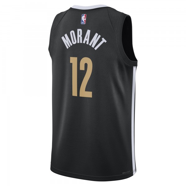 Игровая форма  Ja Morant Memphis Grizzlies Nike Unisex 2023/24 Swingman - Black - City Edition