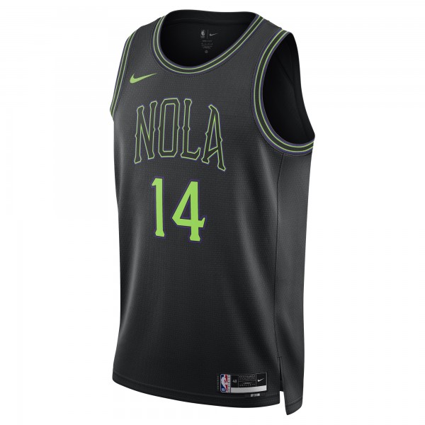 Игровая форма  Brandon Ingram New Orleans Pelicans Nike Unisex 2023/24 Swingman - Black - City Edition