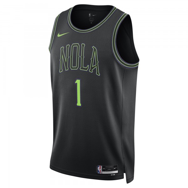 Игровая форма  Zion Williamson New Orleans Pelicans Nike Unisex 2023/24 Swingman - Black - City Edition