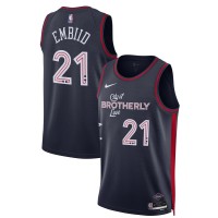 Игровая форма  Joel Embiid Philadelphia 76ers Nike Unisex 2023/24 Swingman - Navy - City Edition